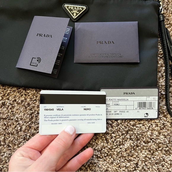 Authentic Prada Black Nylon Wristlet - Picture 3 of 12
